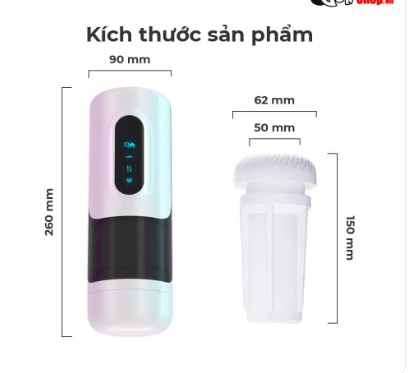 Shop bán Âm đạo giả đa năng Toyschool White rung xoay đa chế độ giá rẻ